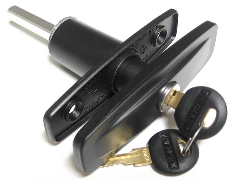Tonneau Cover Clockwise Pop-Up T-Handle Lock Kit | TriMark TM13946-01