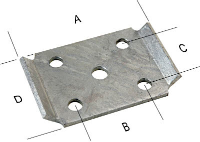 trailer axle formed tie plate dimensions