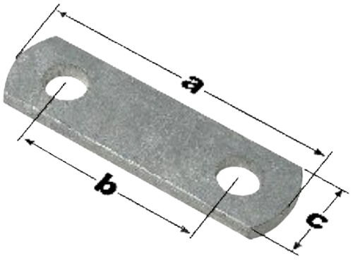 trailer axle frame strap dimensions