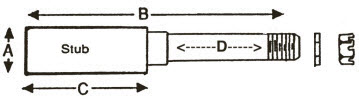 trailer axle spindle size