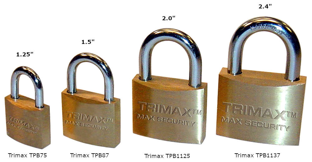 Trimax TPB Brass Padlocks