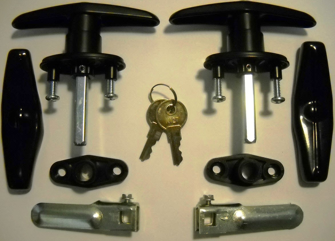 Bauer Matching Set THandles Lock for Truck Caps / Toppers