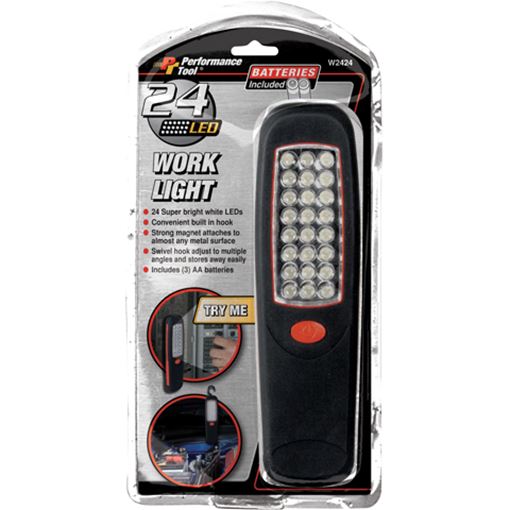 LED work light with magnet and swivel hook, 248 lumens