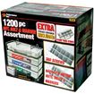 Performance Tool W5226 nut, bolt and washer assortment, 1200 piece set on mountable storage rack