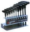 Performance Tool W80275 metric T-handle hex key set, 10 piece set with storage tray