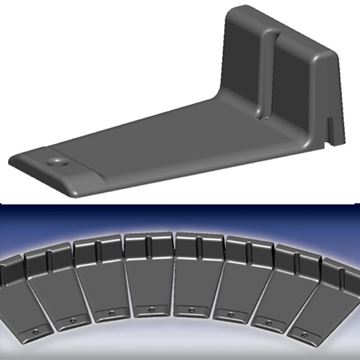 Caliber 13343 Flex-Glides high profile, set of 8