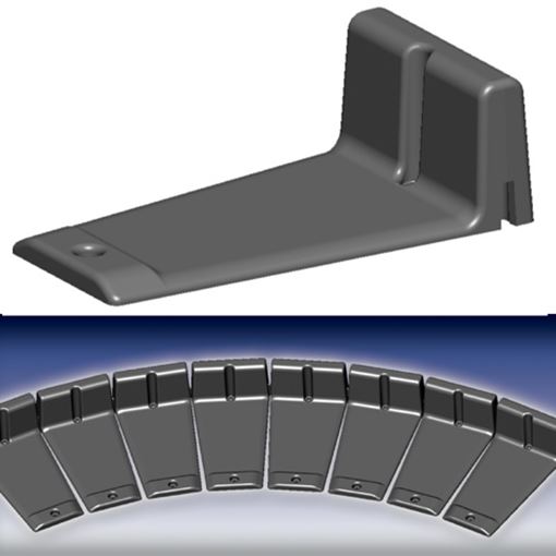 Caliber 13343 Flex-Glides high profile, set of 8