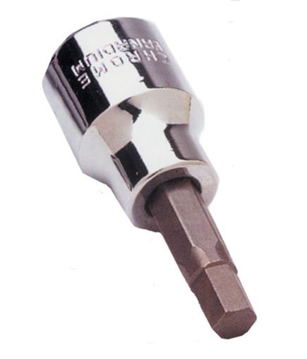 Performance Tool W38876 hex bit socket, 3/8 inch drive, 5/32 inch hex, chrome vanadium steel
