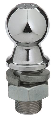 Draw-Tite 63812 chrome hitch ball, 1-7/8 in, long shank