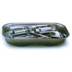 Performance Tool W1265 rectangle magnetic parts tray, stainless steel, 9-1/2 x 5-1/2 in