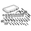 Performance Tool W4002DB 40 pc. metric tap and die set with taps, dies and wrenches in a storage case