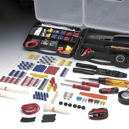 Performance Tool W5207 285 pc automotive electrical repair kit in organizer case