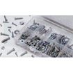 Performance Tool W5221 347 pc SAE nuts and bolts assortment in resealable plastic case