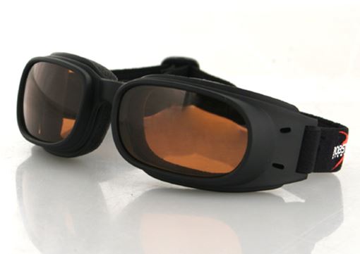 Piston Goggle, Black Frame, Amber Lens|