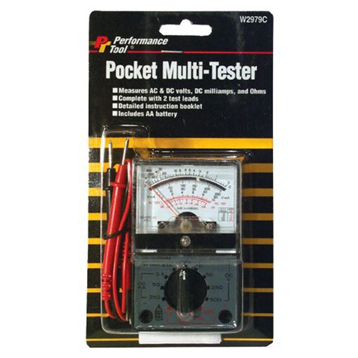 Pocket multi-tester for battery and alternator testing