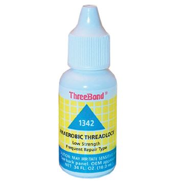 Three Bond 1342 low-strength blue threadlocker 10 ml bottle
