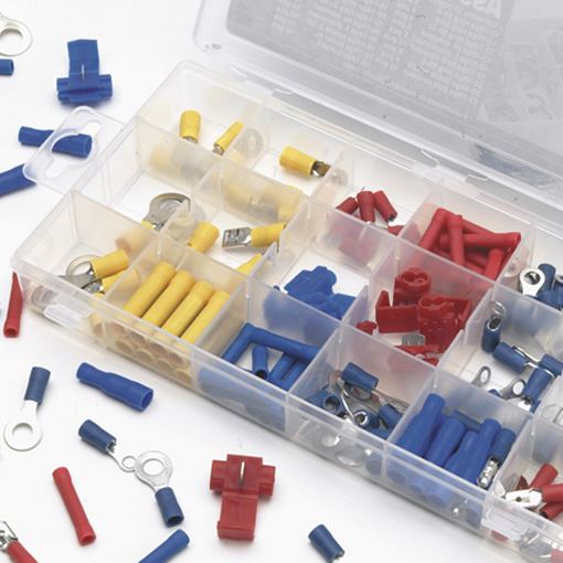 Performance Tool W5213 160 pc wire terminal assortment in resealable plastic case