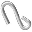 C.E. Smith 16640 S-Hook, 3/8 in, Zinc, for Trailer Safety Chain