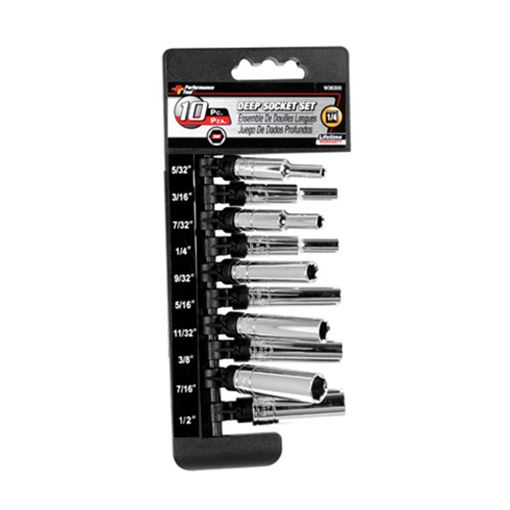 10pc 1/4" Dr 6pt Sae Dw Skt Set