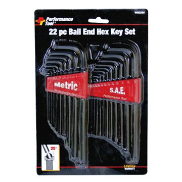 22pc Sae/Met Ball End Hex