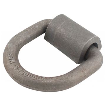 Heavy Duty forged steel 3/4" 20,000lb Weld-On Anchor D-Ring, Erickson 59169