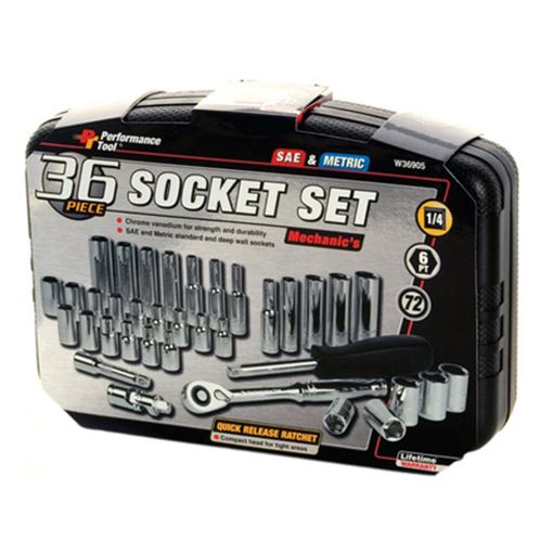 36pc 1/4" Dr Mechanic's Set