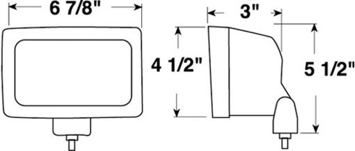 4" X 6" Tractor/Work Light