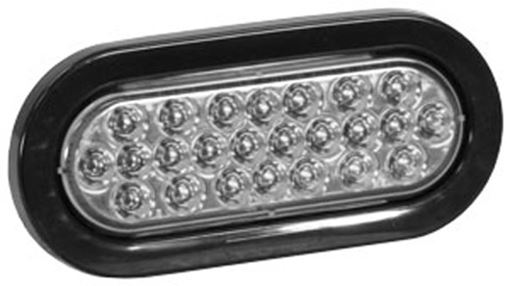 6-1/2" Oval Clear Strobe Light