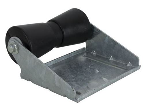 C.E. Smith 10403G panel bracket assembly with 8" black keel roller