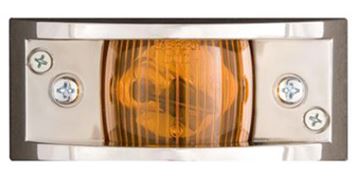 Chrome Plated Clearance Light Amber