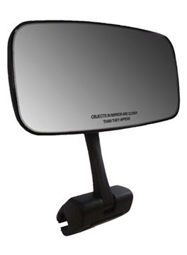 Comp Universal Mirror W/Deluxecast Aluminum Mounting Bracket