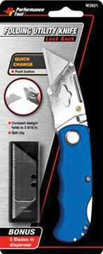 Folding Lb Utility Knife - Blue