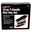 Performance Tool W80276 T-Handle Star Driver Set, 10 pc