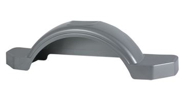 Plastic Fender, 12" Tire Size,Silver