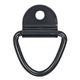 Black Zinc Surface Mounted Rope Ring with Clip | Truck and Trailer D Ring | Buyers Products B21