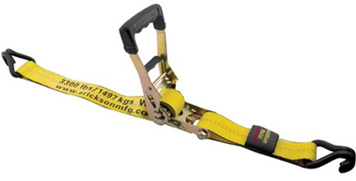 27′ 10,000 lb. Deluxe Ratchet Strap Double J-Hooks Strap Wrapper, Erickson 69627