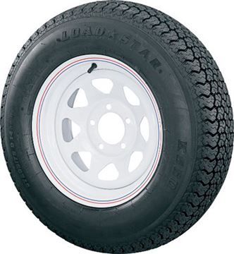 St225/R75/15 (C) Tire & Wheel 6 Hole White