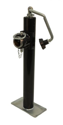 Top Wind Swivel Jack 2000# Pipe Mount 10" Travel