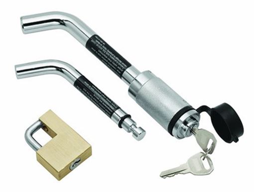 Tow Ready Combo Lock Set, Bentpin/ Brass Coupler For 1-1/4"
