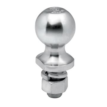 Tow Ready Hitch Ball Packaged Stainless 1-7/8" X 1" X 2-1/8"