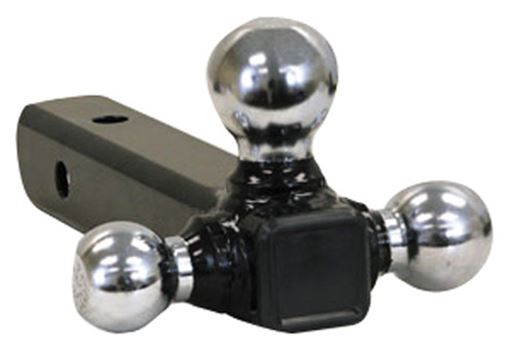 Buyers Tubular Tri-Ball Hitch, Chromeballs