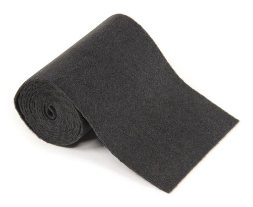 C.E. Smith Roll Carpet, Black, 11" x 12' marine carpet roll