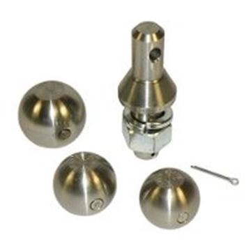 Interchangeable Ball Set: 1-7/8", 2" and 2-5/16" Balls with 1" Shank | Stainless Steel