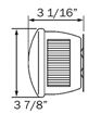 Stud Mount Combination Light - Right