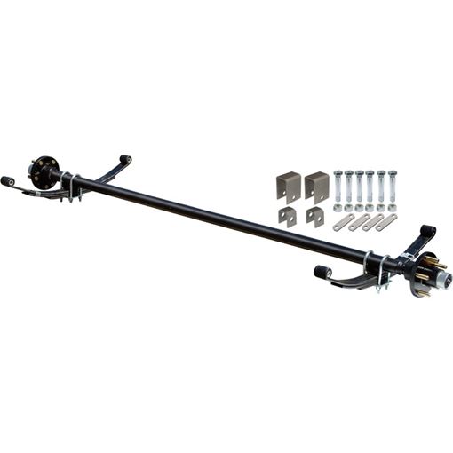 Complete Axle Kit, 2000 Lb., 60 in. Hubface, 48 in. Spring Center, 5 Stud Pattern, 4.5 in. Hubs
