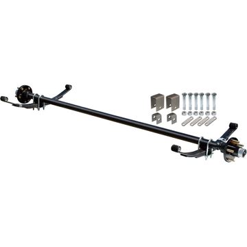 Complete Axle Kit, 2000 Lb., 60 in. Hubface, 48 in. Spring Center, 4 Bolt Pattern, 4 in. Hubs
