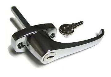 Chrome Locking L-Handle, Clockwise Turn | Century T201L