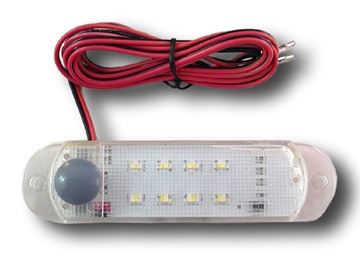 Surface Mount LED Dome Light with 8 LEDs, ATC AT-LED-12V