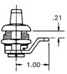 Thumb Cam Lock, Offset - C, Quarter Turn | Eberhard 522-XC-11