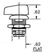 Thumb Cam Lock, Straight - A, Quarter Turn | Eberhard 522-XA-11